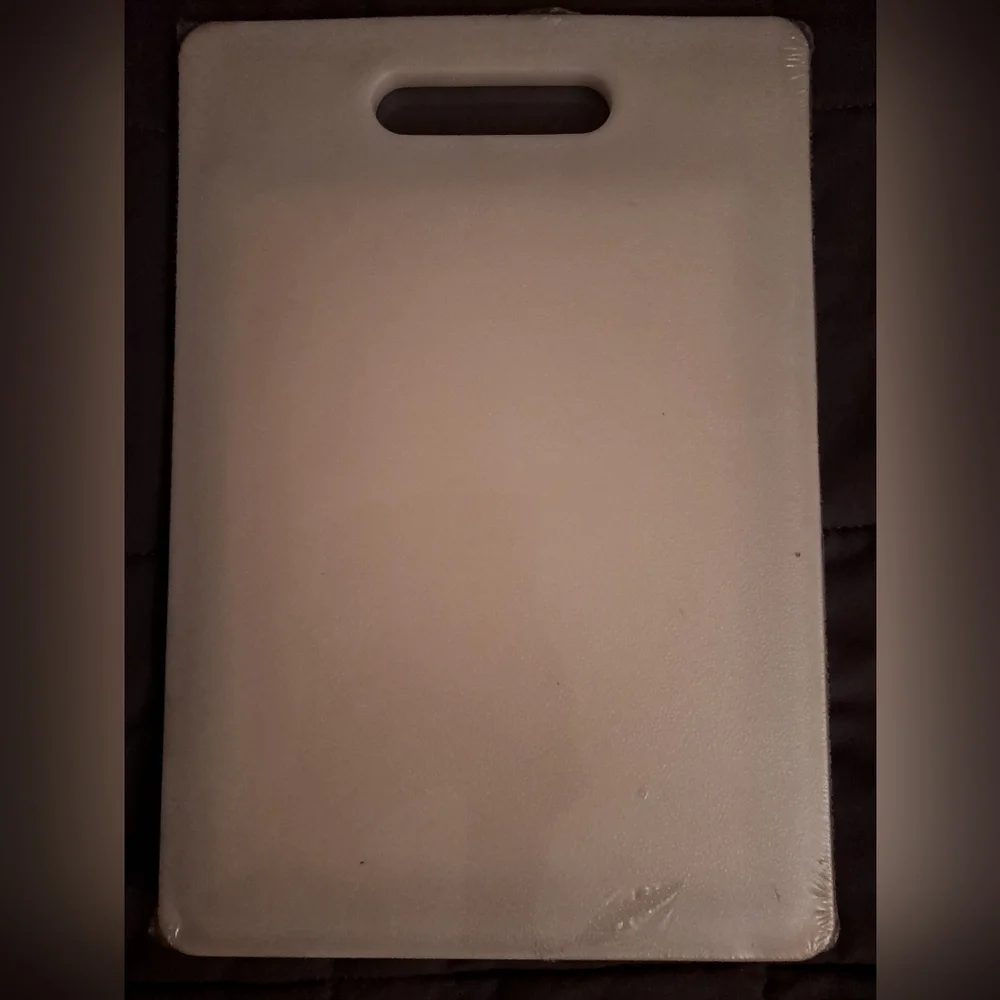 NEW Extra Thick Food Cutting Board, White, 11